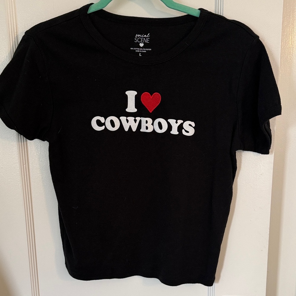 I ❤️ Cowboys T-Shirt - Slight Crop